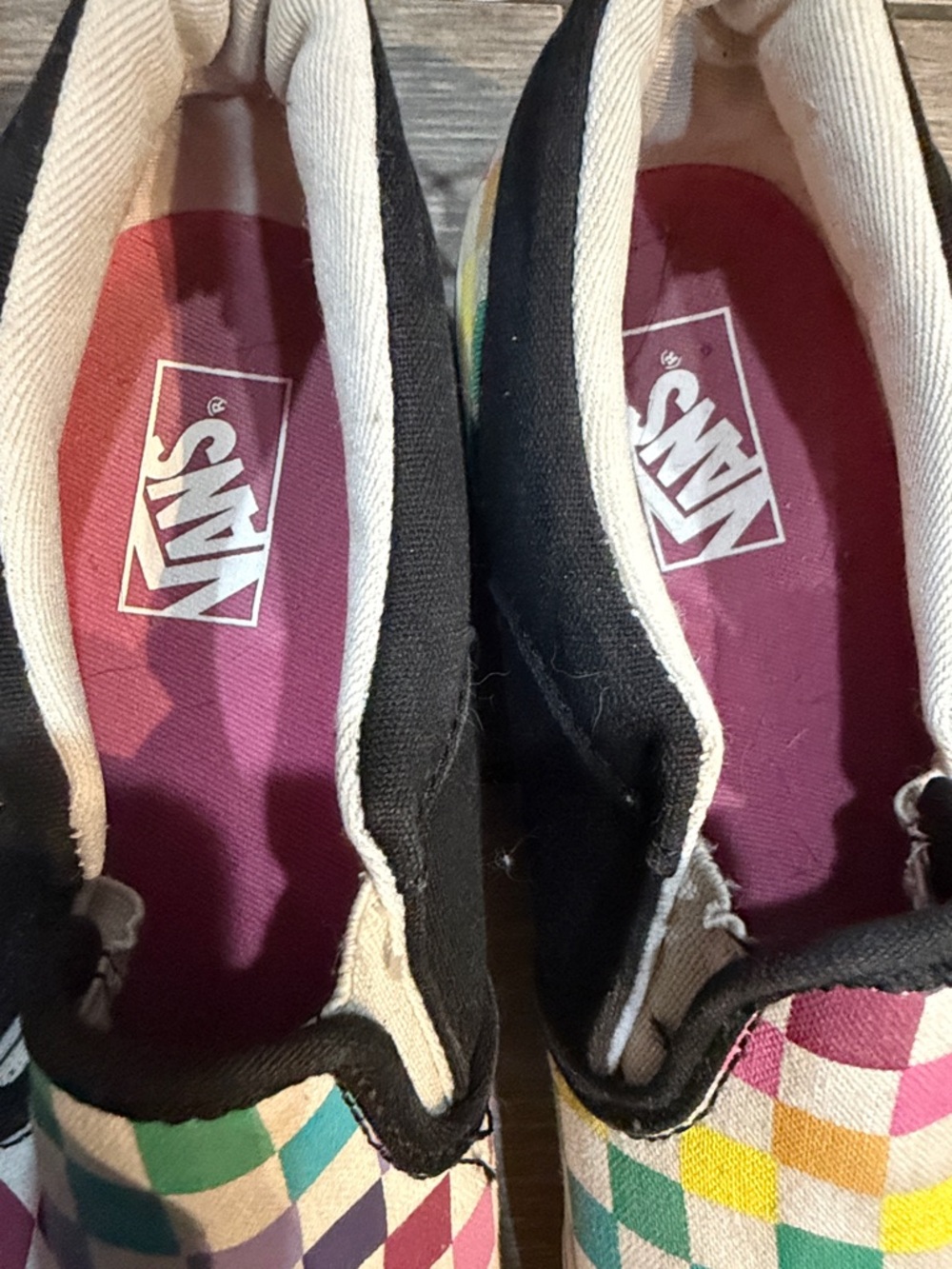 Vans Kids Multicolor Checkerboard Slip-On Sneakers - Picture 6 of 14